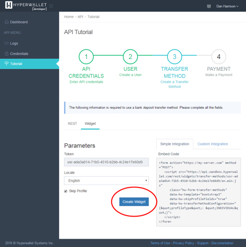 Hyperwallet API Tutorial: Transfer Methods