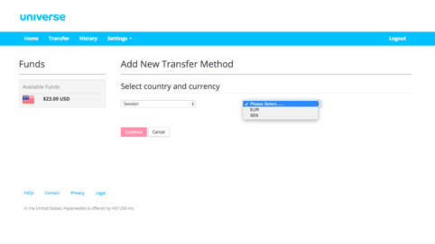 Universe Transfer Method